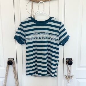 Vintage Roxy ~ stripped blue tee